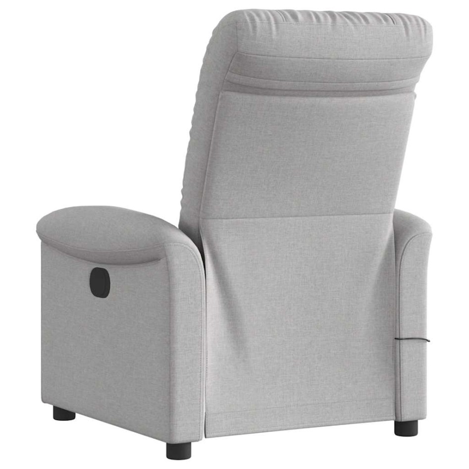 Sillón reclinable de masaje eléctrico tela gris