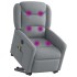 Sillón de masaje eléctrico reclinable elevable tela gris