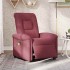 Sillón de masaje reclinable eléctrico tela rojo