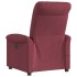 Sillón de masaje reclinable eléctrico tela rojo