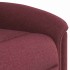Sillón de masaje reclinable eléctrico tela rojo