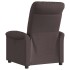 Sillón reclinable eléctrico tela marrón