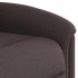 Sillón reclinable eléctrico tela marrón