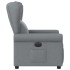 Sillón reclinable eléctrico tela gris