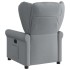 Sillón reclinable eléctrico tela gris