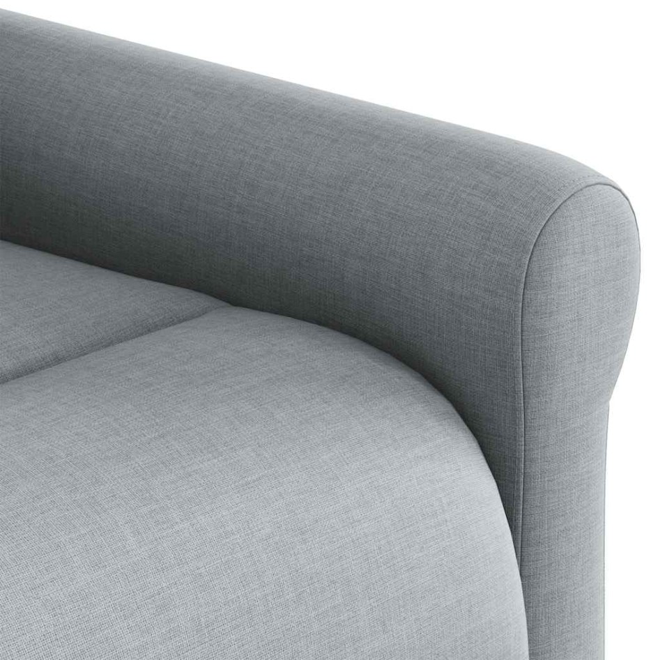 Sillón reclinable eléctrico tela gris