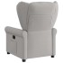 Sillón reclinable eléctrico de tela gris