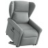 Sillón eléctrico reclinable elevable de tela gris