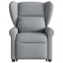 Sillón eléctrico reclinable elevable de tela gris