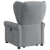 Sillón eléctrico reclinable elevable de tela gris