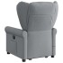 Sillón de masaje eléctrico reclinable elevable tela gris