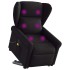 Sillón de masaje eléctrico reclinable elevable tela