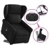 Sillón de masaje eléctrico reclinable elevable tela