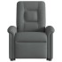 Sillón de masaje eléctrico reclinable elevable tela gris