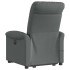 Sillón de masaje eléctrico reclinable elevable tela gris