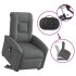 Sillón de masaje eléctrico reclinable elevable tela gris