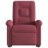 Sillón de masaje eléctrico reclinable elevable tela rojo