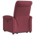 Sillón de masaje eléctrico reclinable elevable tela rojo
