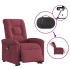 Sillón de masaje eléctrico reclinable elevable tela rojo