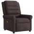 Sillón reclinable de masaje eléctrico tela marrón