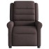 Sillón reclinable de masaje eléctrico tela marrón