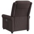 Sillón reclinable de masaje eléctrico tela marrón