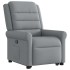 Sillón reclinable elevable de tela gris