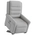 Sillón reclinable elevable de tela gris