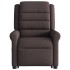 Sillón masaje eléctrico reclinable elevable tela marrón
