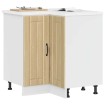 Mueble bajo esquina de cocina Lucca madera reconstituida