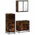 Set de muebles baño 3 pzas madera contrachapada roble