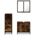 Set de muebles baño 3 pzas madera contrachapada roble
