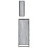 Set de muebles de baño 3 pzas madera contrachapada gris