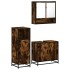 Set de muebles baño 3 pzas madera contrachapada roble