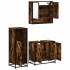 Set de muebles baño 3 pzas madera contrachapada roble