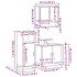 Set de muebles baño 3 pzas madera contrachapada roble
