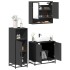 Juego de muebles de baño 3 pzas madera contrachapada