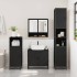 Juego de muebles de baño 3 pzas madera contrachapada