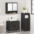 Juego de muebles de baño 3 pzas madera contrachapada