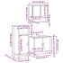 Juego de muebles de baño 3 pzas madera contrachapada