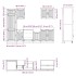 Mueble de cocina Kalmar blanco 7 piezas madera