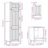 Mueble de cocina Kalmar blanco 7 piezas madera