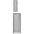 Set de muebles de baño 3 pzas madera contrachapada gris
