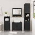 Juego de muebles de baño 3 pzas madera contrachapada
