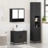 Juego de muebles de baño 3 pzas madera contrachapada