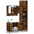 Set de muebles baño 3 pzas madera contrachapada roble