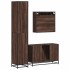 Set de muebles baño 3 pzas madera contrachapada roble