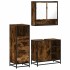 Set de muebles baño 3 pzas madera contrachapada roble