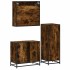 Set de muebles baño 3 pzas madera contrachapada roble