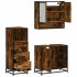 Set de muebles baño 3 pzas madera contrachapada roble